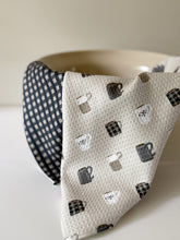 Load image into Gallery viewer, Navy Gingham Waffle Kitchen Towel
