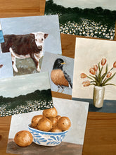 Load image into Gallery viewer, Brown Cow Art Print
