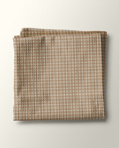 Mustard Mini Gingham Waffle Kitchen Towel