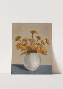 Yellow Yarrow Art Print