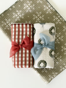 Snowflake Tiles Kitchen Waffle Towel