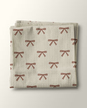 Load image into Gallery viewer, Tied up in Bows Kitchen Waffle Towel
