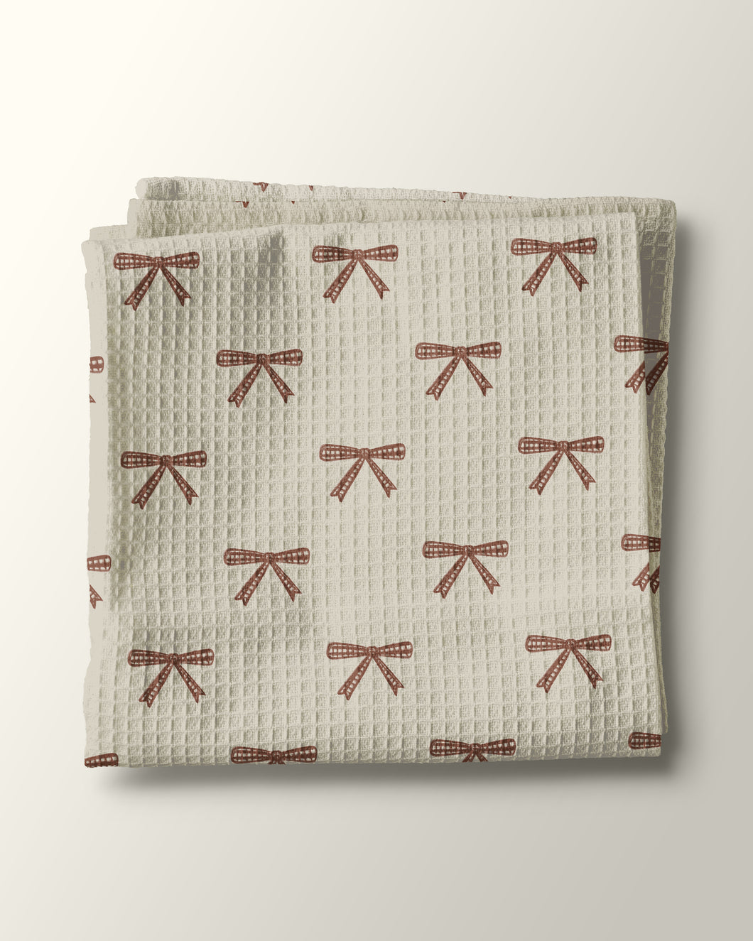Tied up in Bows Kitchen Waffle Towel