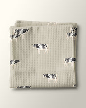 Load image into Gallery viewer, Cattle Field Kitchen Waffle Towel
