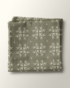 Snowflake Tiles Kitchen Waffle Towel