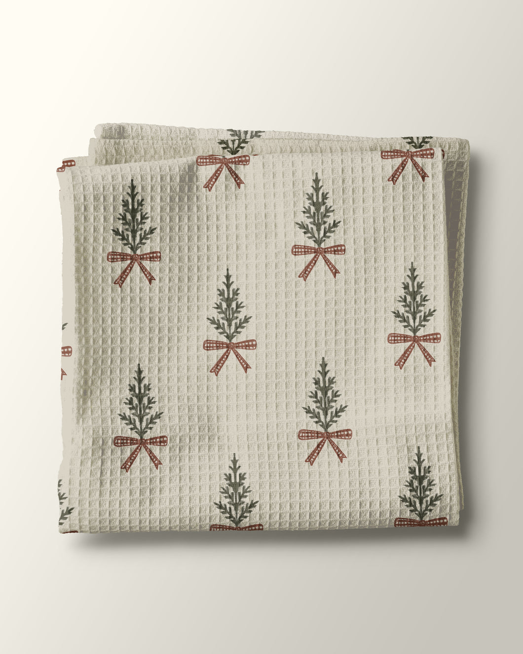 Christmas Sprig Kitchen Waffle Towel