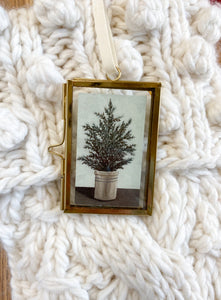 Potted Tree Framed Ornament