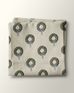 Elegant Wreaths Kitchen Waffle Towel