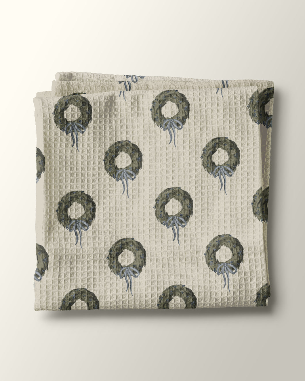 Elegant Wreaths Kitchen Waffle Towel