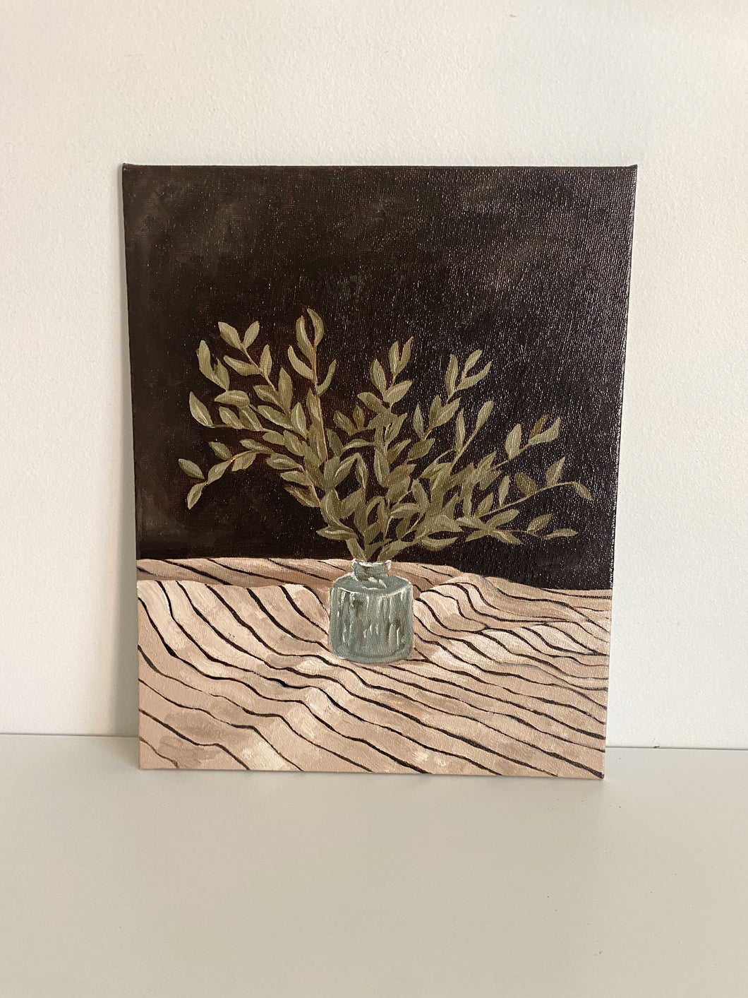 ORIGINAL Boxwood Painting