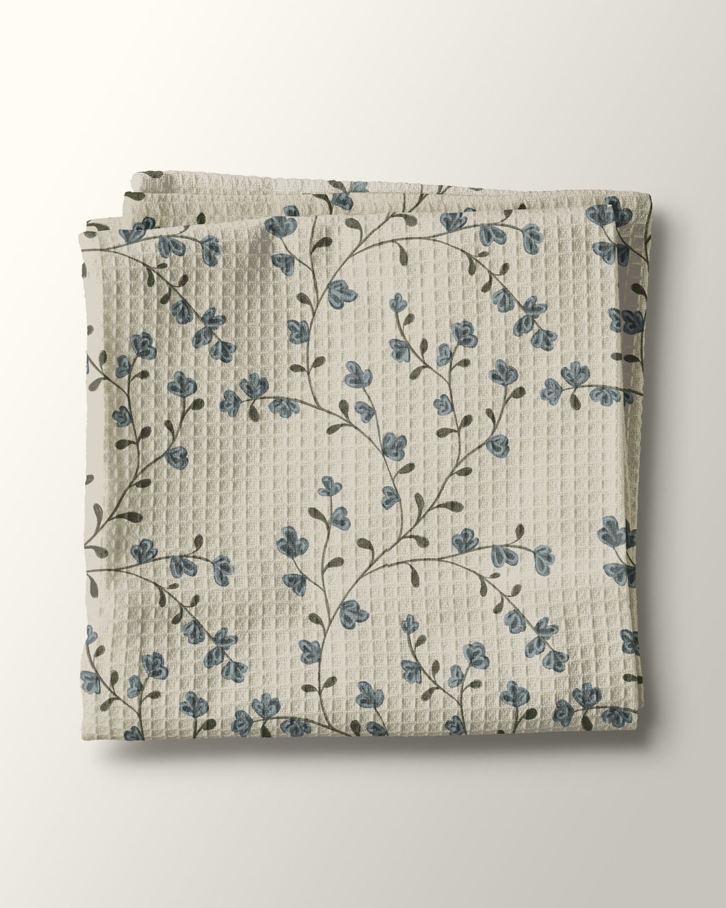 Budding Vines Kitchen Waffle Towel