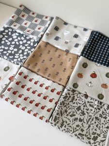 Play Florals in Rural Green Waffle Kitchen Towel