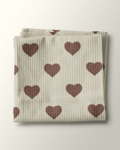 IMPERFECT Hearts for You Kitchen Waffle Towel