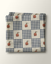 Load image into Gallery viewer, Gingham Apples Waffle Kitchen Towel
